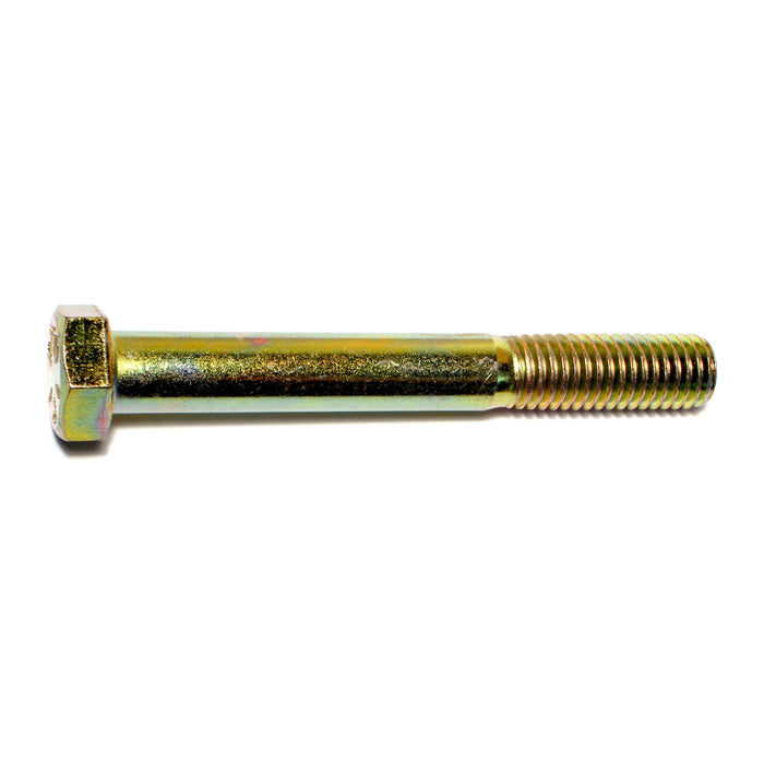 1/2"-13 x 4" Zinc Plated Grade 8 Steel Coarse Thread Hex Cap Screws