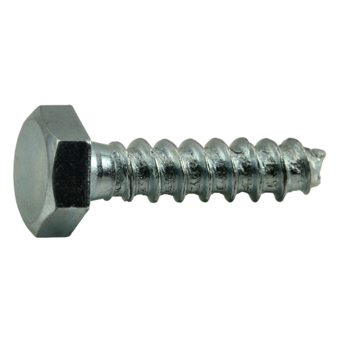 1/4" x 1-1/4" Zinc Plated Grade 2 / A307 Steel Hex Head Lag Screws