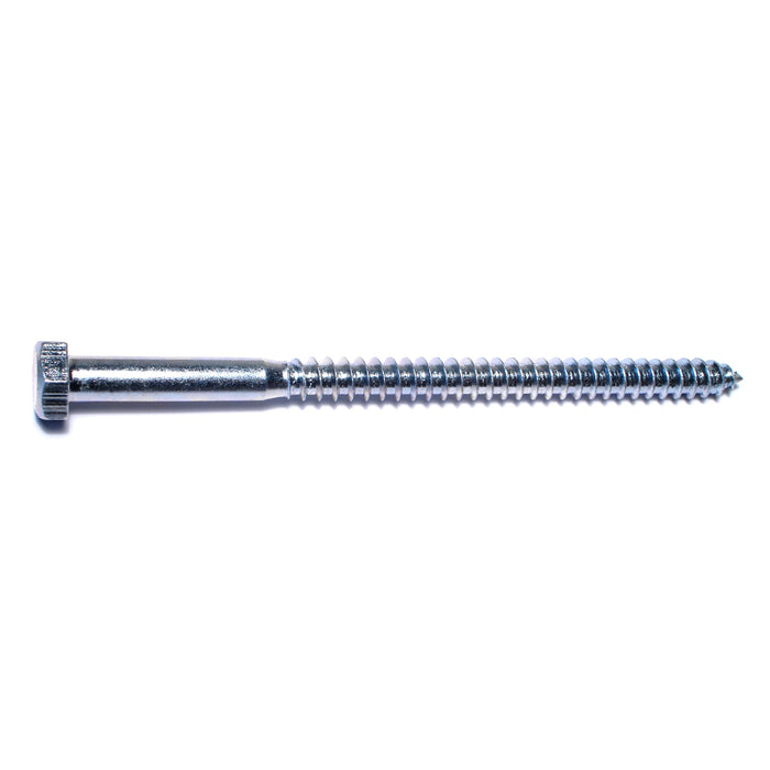 5/16" x 5" Zinc Plated Grade 2 / A307 Steel Hex Head Lag Screws