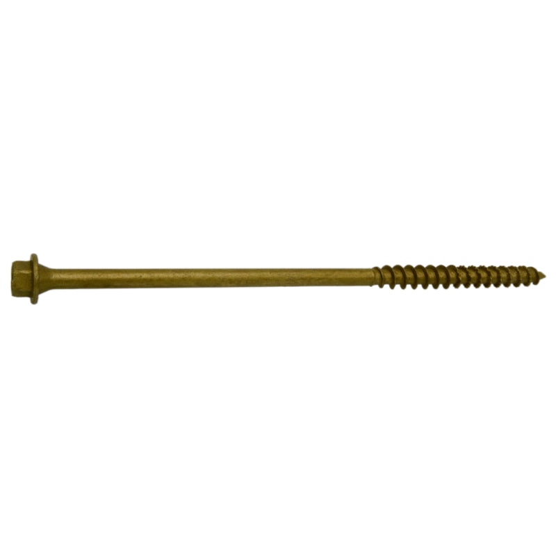 1/4 x 6" Hex Head Tan Timber SaberDrive Platinum Screws 10 lb. Box (172 pcs.)