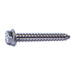 #14 x 2" 18-8 Stainless Steel Slotted Hex Washer Head Sheet Metal Screws