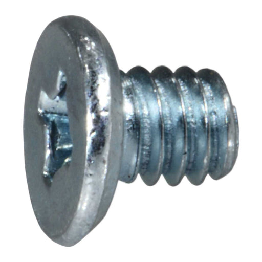 #8-32 x 1/4" Zinc Plated Steel Coarse Thread Phillips Flat Head Machine Screws