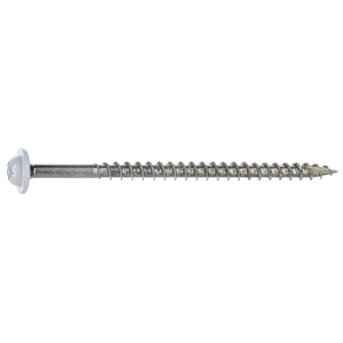 9 x 3" Star Drive White SaberDrive® Cabinet Screws