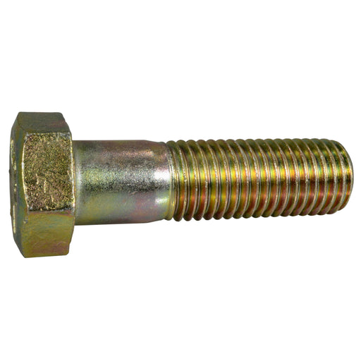 1-1/8"-7 x 4" Zinc Plated Grade 8 Steel Coarse Thread Hex Cap Screws
