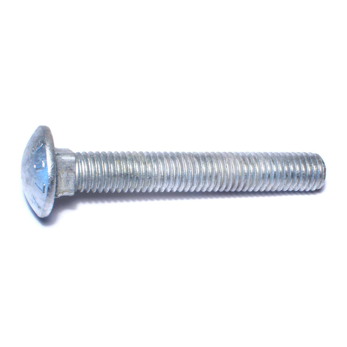 1/2"-13 x 3-1/2" Hot Dip Galvanized Grade 2 / A307 Steel Coarse Thread Carriage Bolts