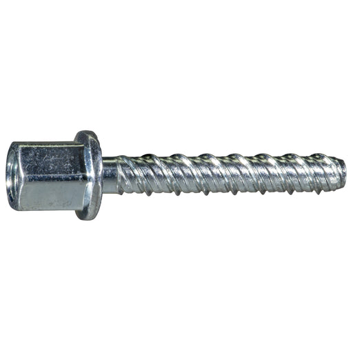 3/8" x 1/2"-13 x 2-3/4" Zinc Plated Steel Vertical Concrete Threaded Rod Hanger