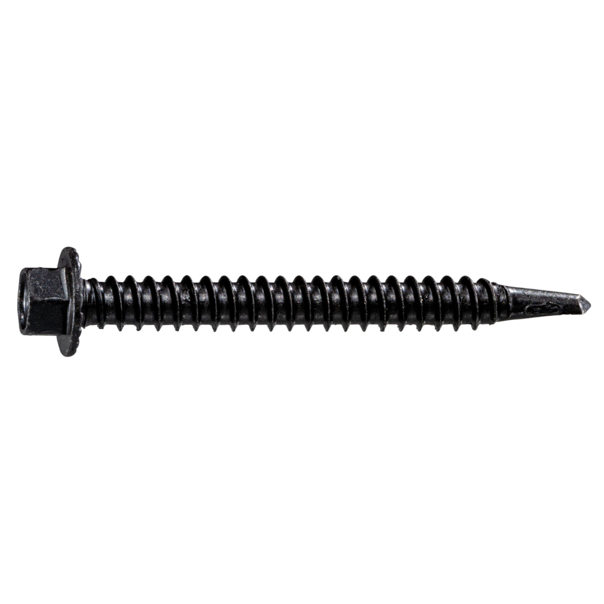 #12 x 2" Brown Ruspert Coated Steel Hex Washer Head Self-Drilling Screws