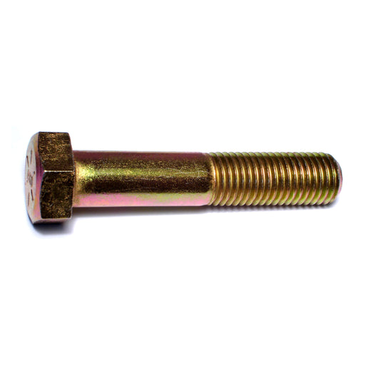 7/8"-9 x 4-1/2" Zinc Plated Grade 8 Steel Coarse Thread Hex Cap Screws