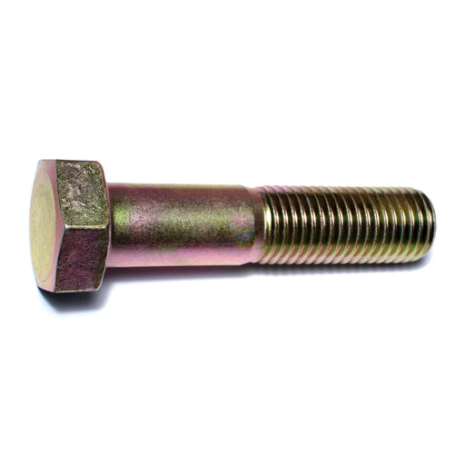 1"-8 x 4-1/2" Zinc Plated Grade 8 Steel Coarse Thread Hex Cap Screws