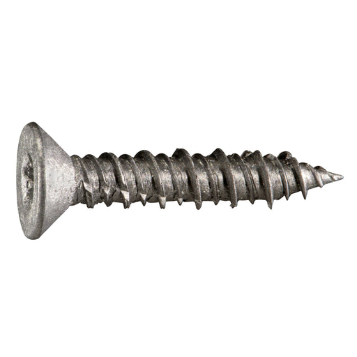1/4" x 1-1/4" 410 Stainless Steel Coarse Thread Star Drive Flat Head TorqueMaster Masonry Screws