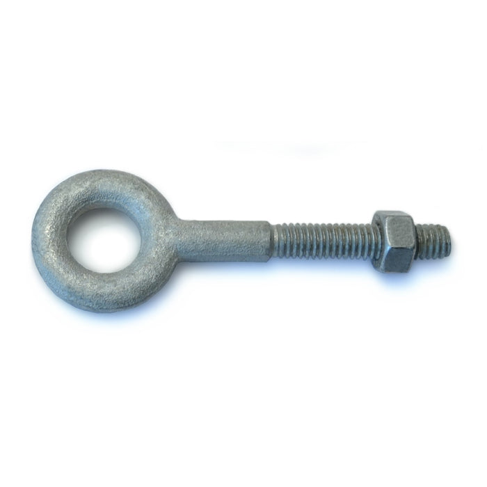 5/16"-18 x 5/8" x 2-1/4" x 3-1/2" Hot Dip Galvanized Steel Coarse Thread Eye Bolts