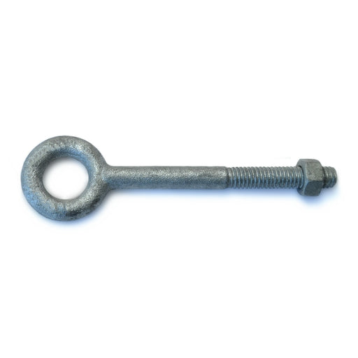 5/16"-18 x 5/8" x 3-1/4" x 4-1/2" Hot Dip Galvanized Steel Coarse Thread Eye Bolts