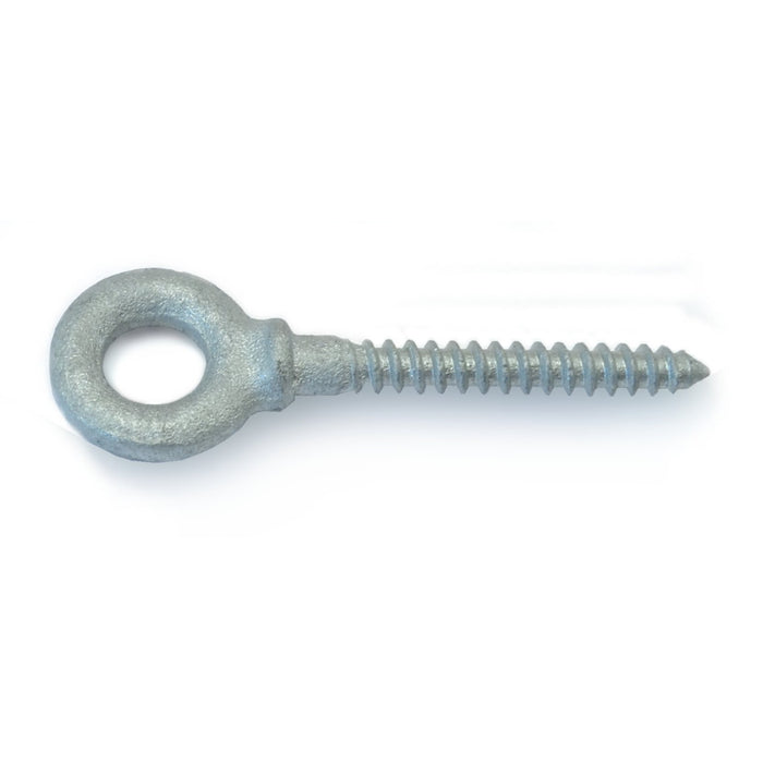 1/4" x 1/2" x 2" Hot Dip Galvanized Steel Shoulder Eye Lag Screws