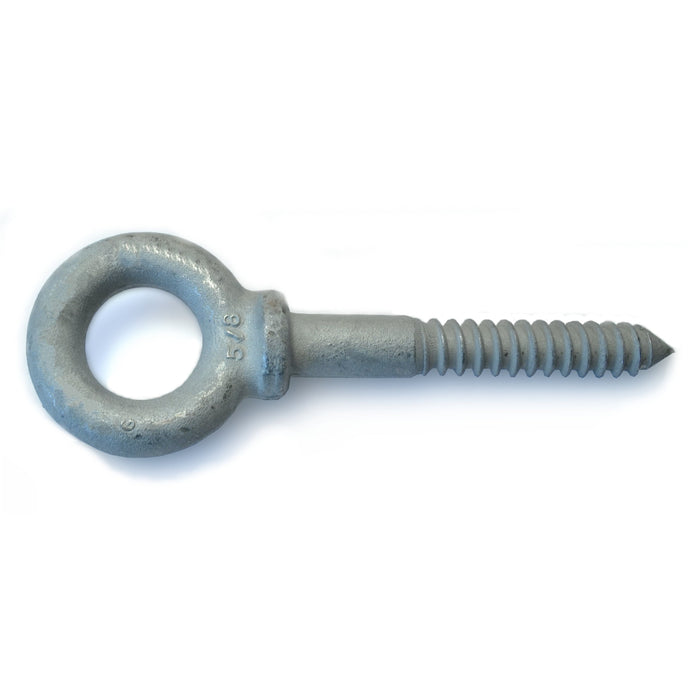 5/8" x 1-1/4" x 4-1/2" Hot Dip Galvanized Steel Shoulder Eye Lag Screws