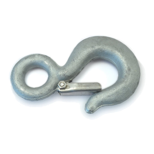 1-1/2 Ton Zinc Plated Steel Slip Hooks with Eyes