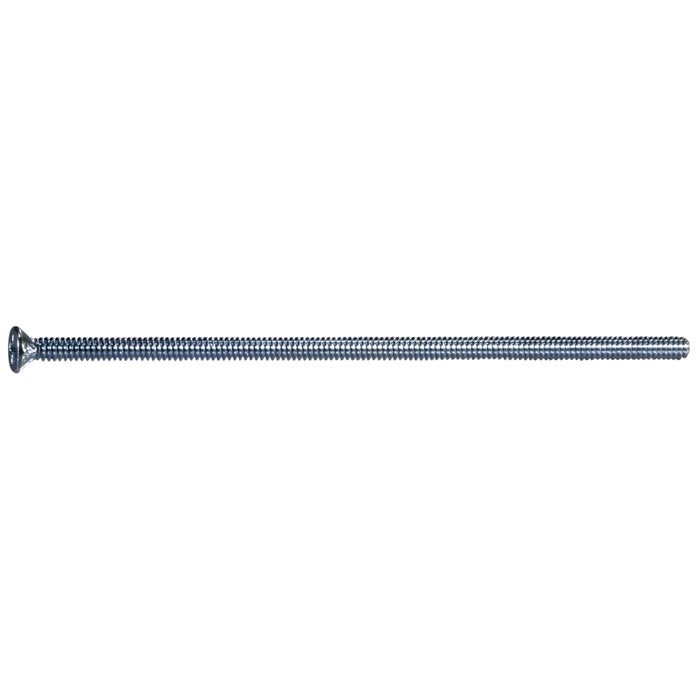 #6-32 x 4" Zinc Plated Steel Coarse Thread Phillips Flat Head Machine Screws