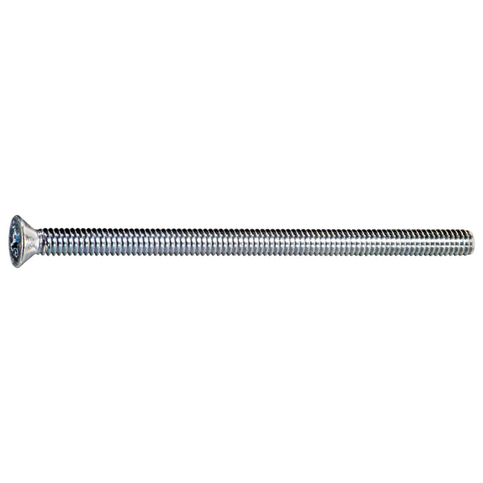 1/4"-20 x 4-1/2" Zinc Plated Steel Coarse Thread Phillips Flat Head Machine Screws