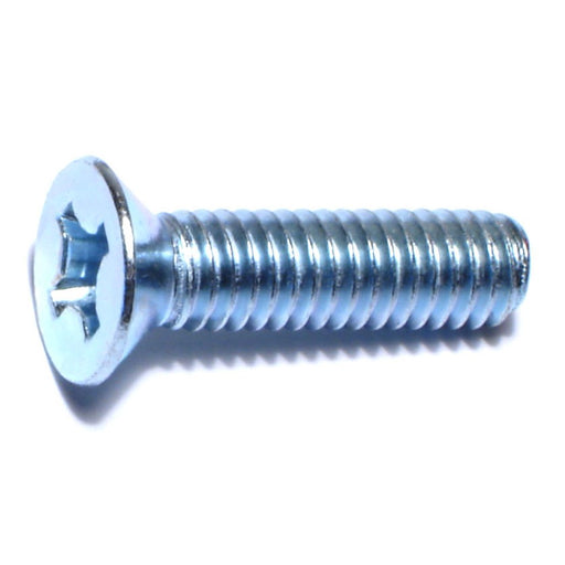 5/16"-18 x 1-1/4" Zinc Plated Steel Coarse Thread Phillips Flat Head Machine Screws