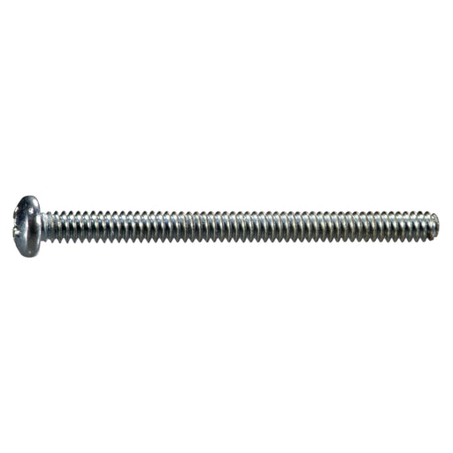 #6-32 x 1-3/4" Zinc Plated Steel Coarse Thread Phillips Pan Head Machine Screws