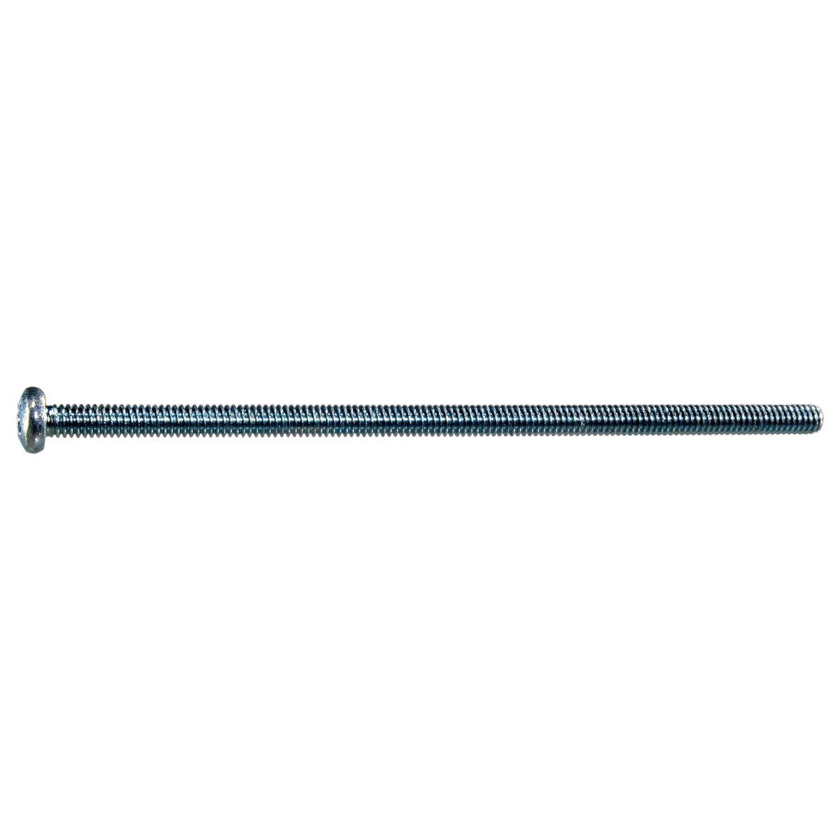 #8-32 x 4" Zinc Plated Steel Coarse Thread Phillips Pan Head Machine Screws