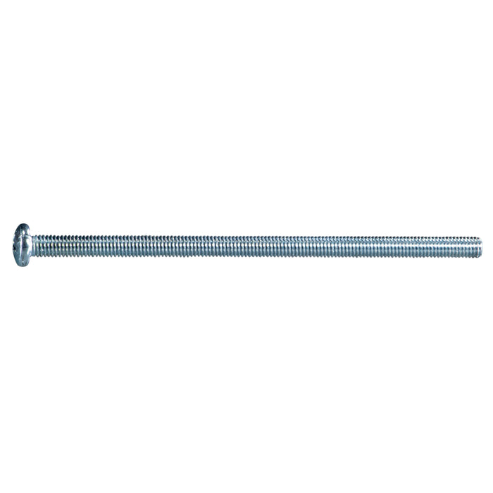 #10-32 x 4" Zinc Plated Steel Coarse Thread Phillips Pan Head Machine Screws