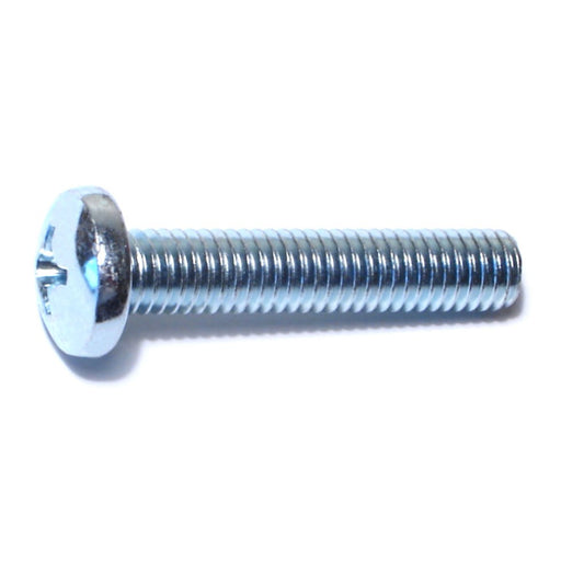 3/8"-16 x 2" Zinc Plated Steel Coarse Thread Phillips Pan Head Machine Screws