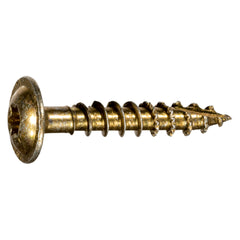 SaberDrive® Yellow Zinc Star Drive Round Washer Head Construction Lag Screws