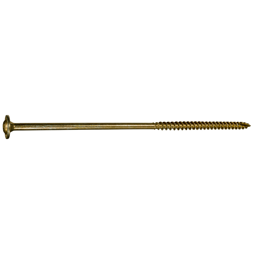 SaberDrive® Yellow Zinc Star Drive Round Washer Head Construction Lag Screws