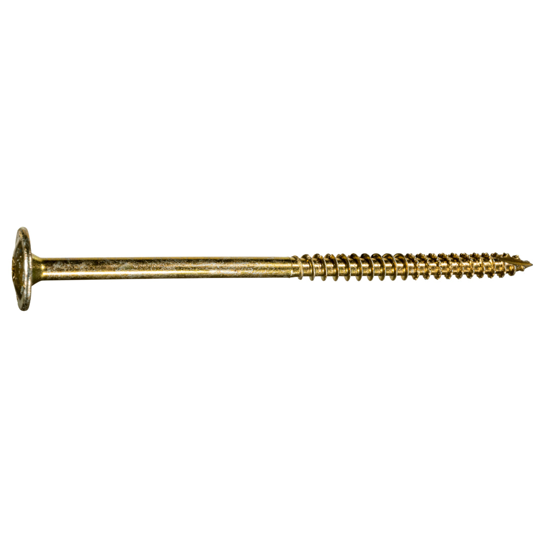 SaberDrive® Yellow Zinc Star Drive Round Washer Head Construction Lag Screws