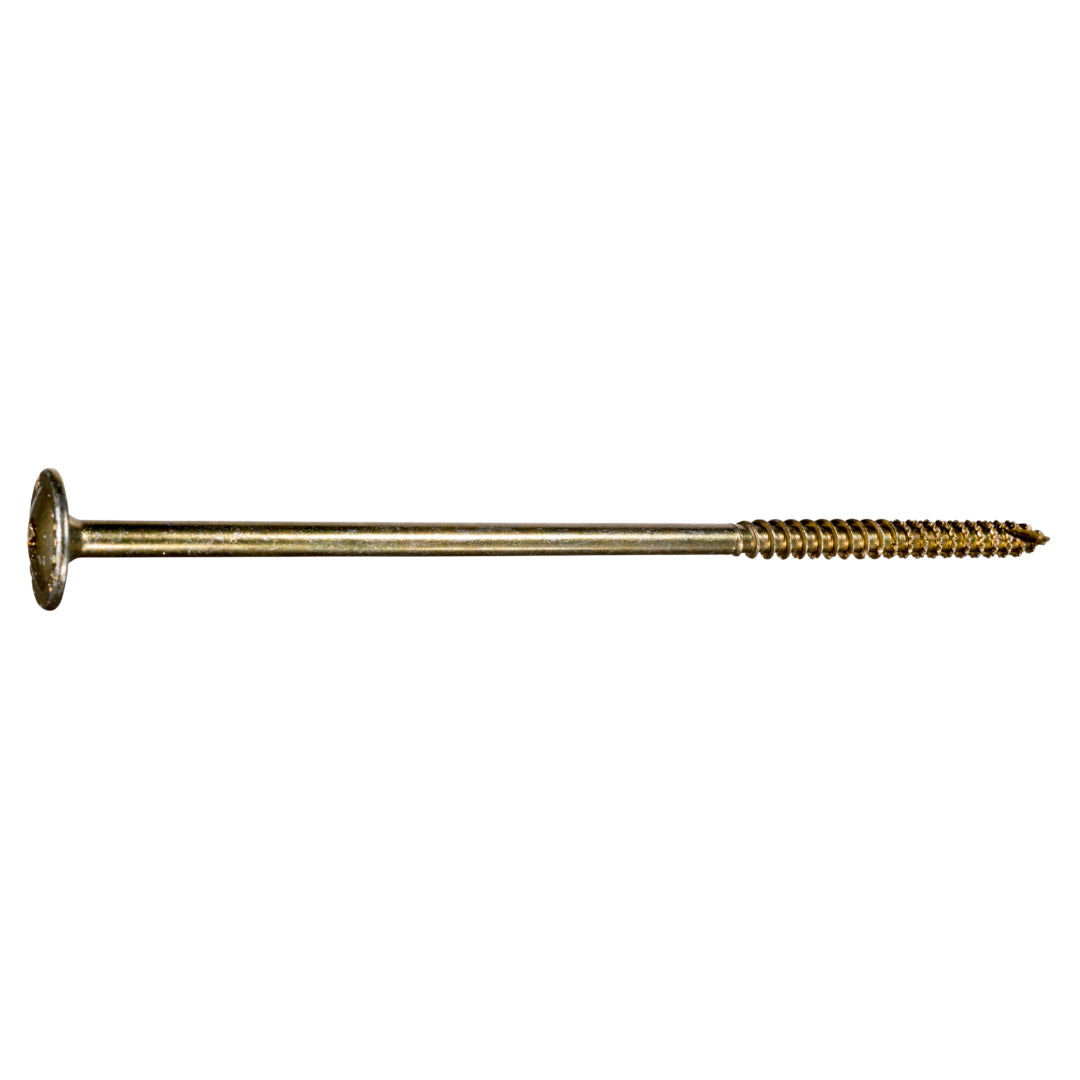 SaberDrive® Yellow Zinc Star Drive Round Washer Head Construction Lag Screws
