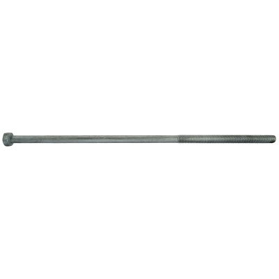 1/4"-20 x 6" Zinc Plated Steel Coarse Thread Slotted Round Head Stove Bolts