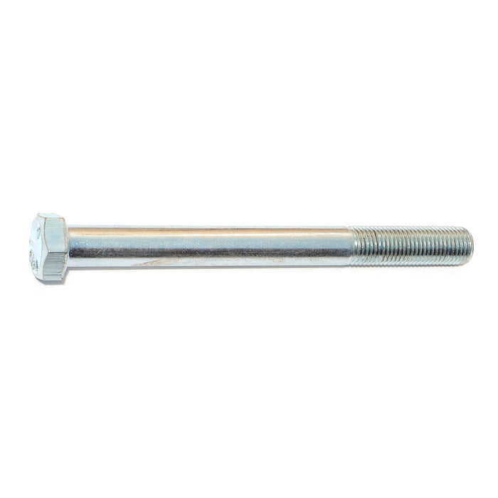 3/8"-24 x 4" Zinc Plated Grade 5 Steel Fine Thread Hex Cap Screws