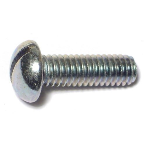 5/16"-18 x 1" Zinc Plated Steel Coarse Thread Slotted Round Head Stove Bolts