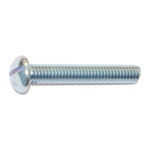 5/16"-18 x 2" Zinc Plated Steel Coarse Thread Slotted Round Head Stove Bolts