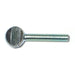 #10-24 x 1" Zinc Plated Steel Coarse Thread Spade Head Thumb Screws