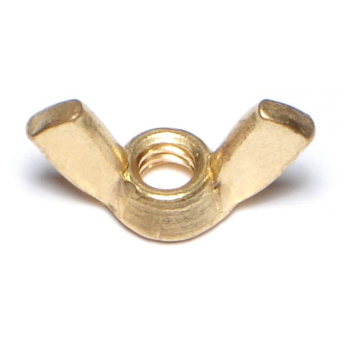 1/4"-20 x 1-3/32" Brass Coarse Thread Cold Forged Wing Nuts