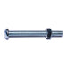 1/4"-20 x 2-1/2" Zinc Plated Steel Coarse Thread Slotted Round Head Stove Bolts