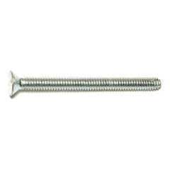 1/4"-20 x 3" Zinc Plated Steel Coarse Thread Slotted Flat Head Sheet Metal Screws