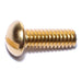 1/4"-20 x 3/4" Brass Coarse Thread Slotted Round Head Machine Screws