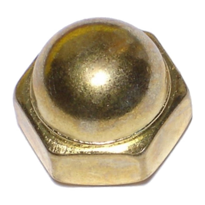 3/8"-16 Solid Brass Coarse Thread Acorn Cap Nuts
