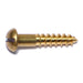 #10 x 1" Brass Slotted Round Head Wood Screws