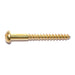 #10 x 2" Brass Slotted Round Head Wood Screws