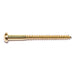 #10 x 2-1/2" Brass Slotted Round Head Wood Screws