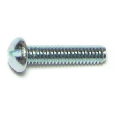 5/32 x 3/4" Zinc Plated Steel Coarse Thread Slotted Flat Head Stove Bolts