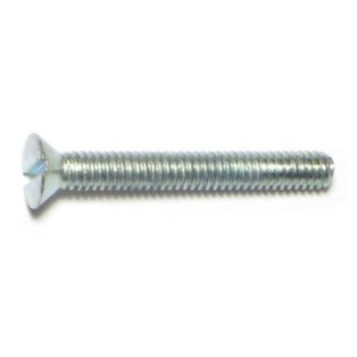 5/32 x 1-1/4" Zinc Plated Steel Coarse Thread Slotted Flat Head Stove Bolts