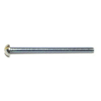 1/8 x 2" Zinc Plated Steel Coarse Thread Slotted Round Head Stove Bolts