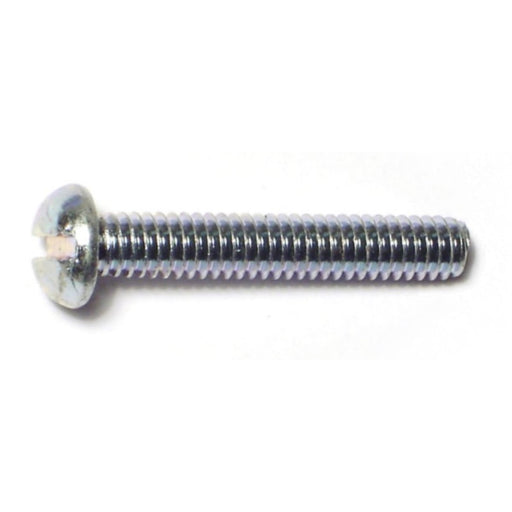 5/32 x 1" Zinc Plated Steel Coarse Thread Slotted Round Head Stove Bolts