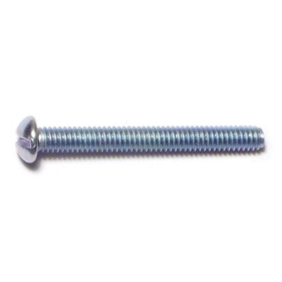 5/32 x 1-1/2" Zinc Plated Steel Coarse Thread Slotted Round Head Stove Bolts