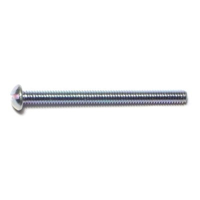 5/32 x 2" Zinc Plated Steel Coarse Thread Slotted Round Head Stove Bolts