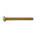 #10-24 x 2" Brass Coarse Thread Slotted Round Head Machine Screws